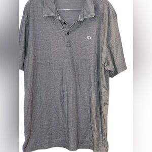 Travis Mathew Gray Polo Shirt XL